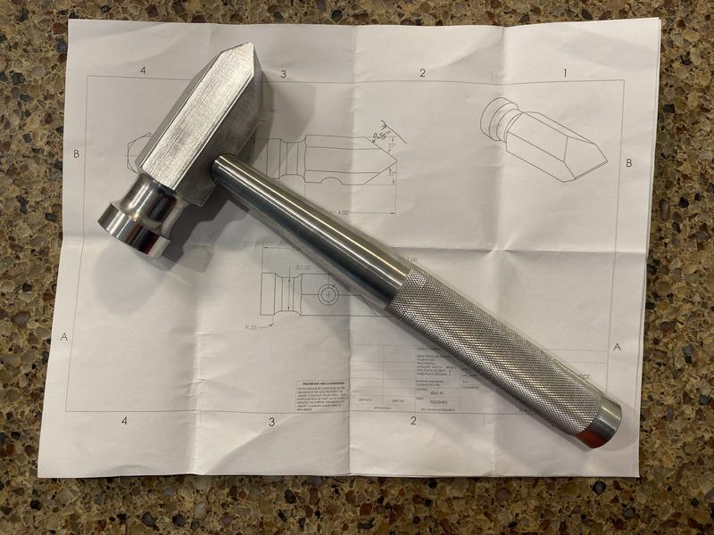 ME 263 aluminum hammer machining
