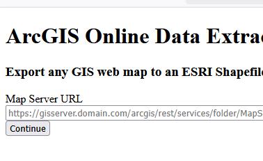GIS shapefile extractor website