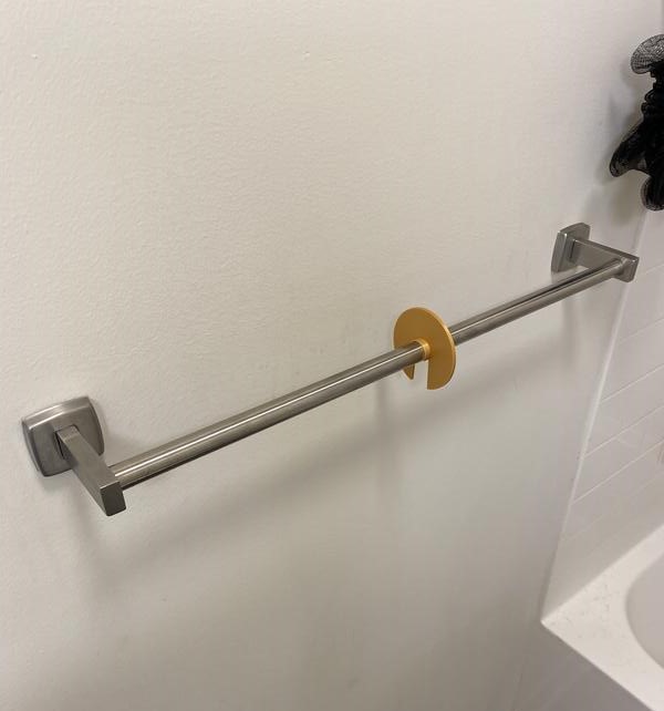 3D-printed towel rack separator