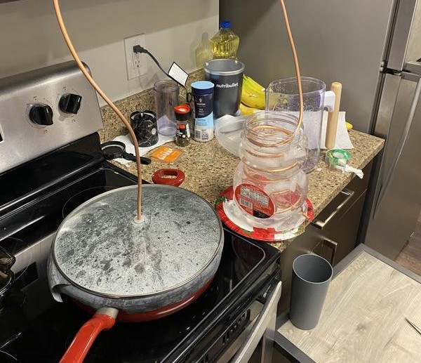 Water distiller experiment